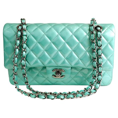 metallic green chanel bag